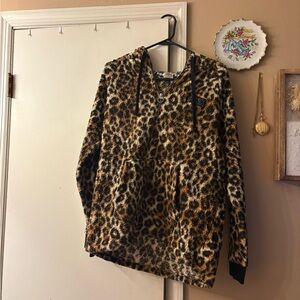 VS Pink leopard pullover